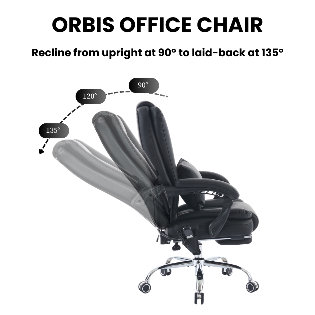 Prime office chair with 4-Point Kneading Massage & Heating Functions