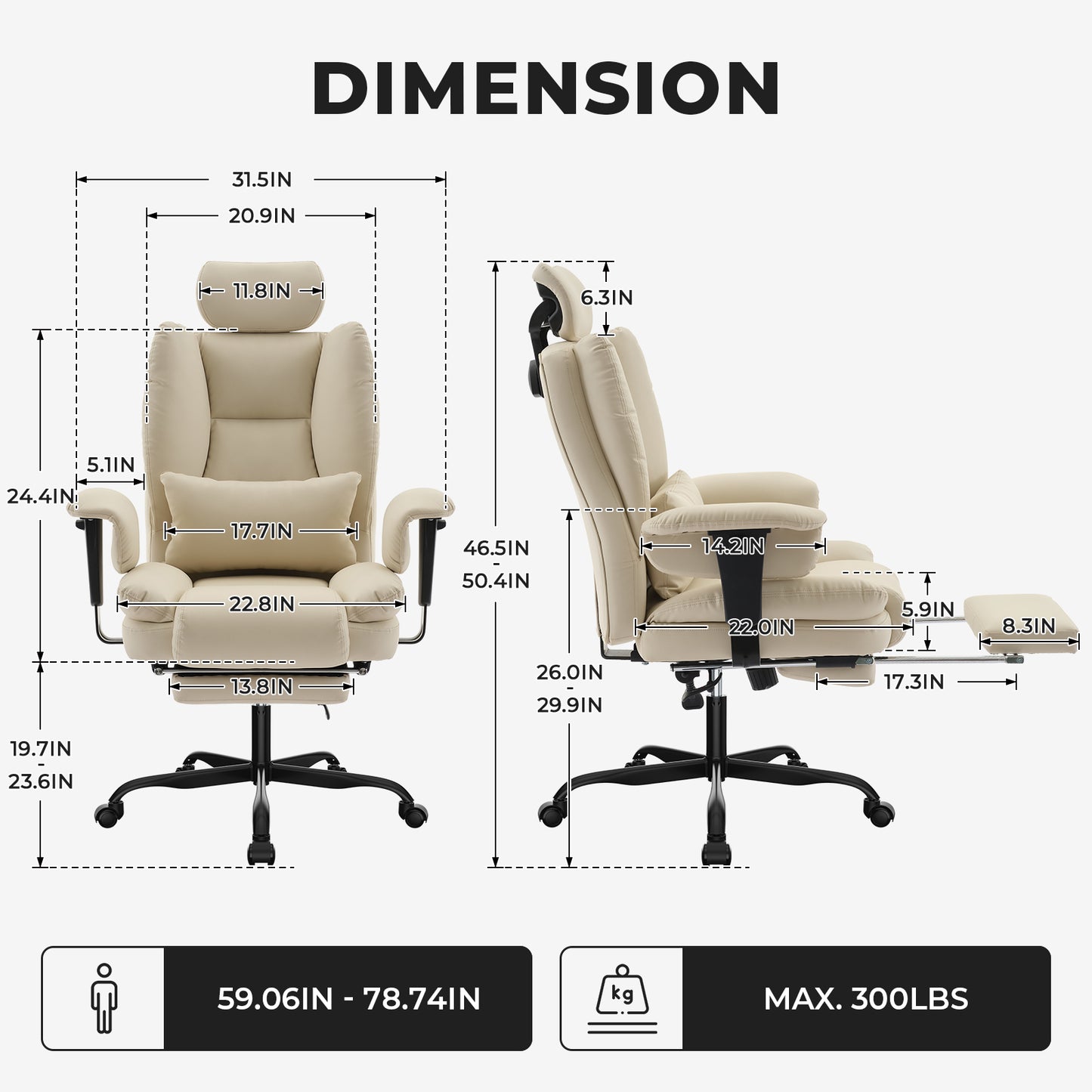 Classic Comfort Office Chair with Adjustable Armrests