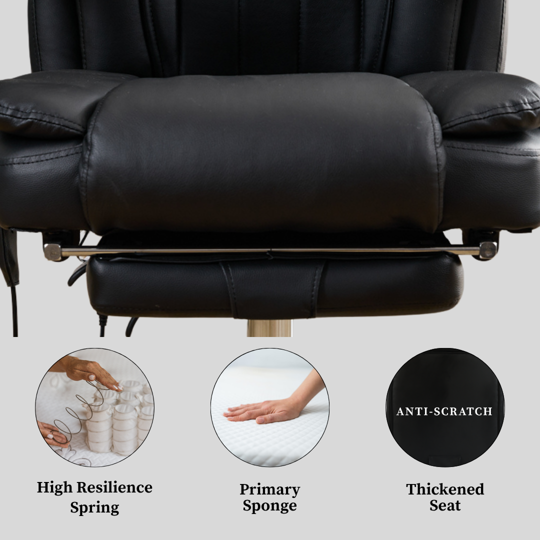 Prime office chair with 4-Point Kneading Massage & Heating Functions