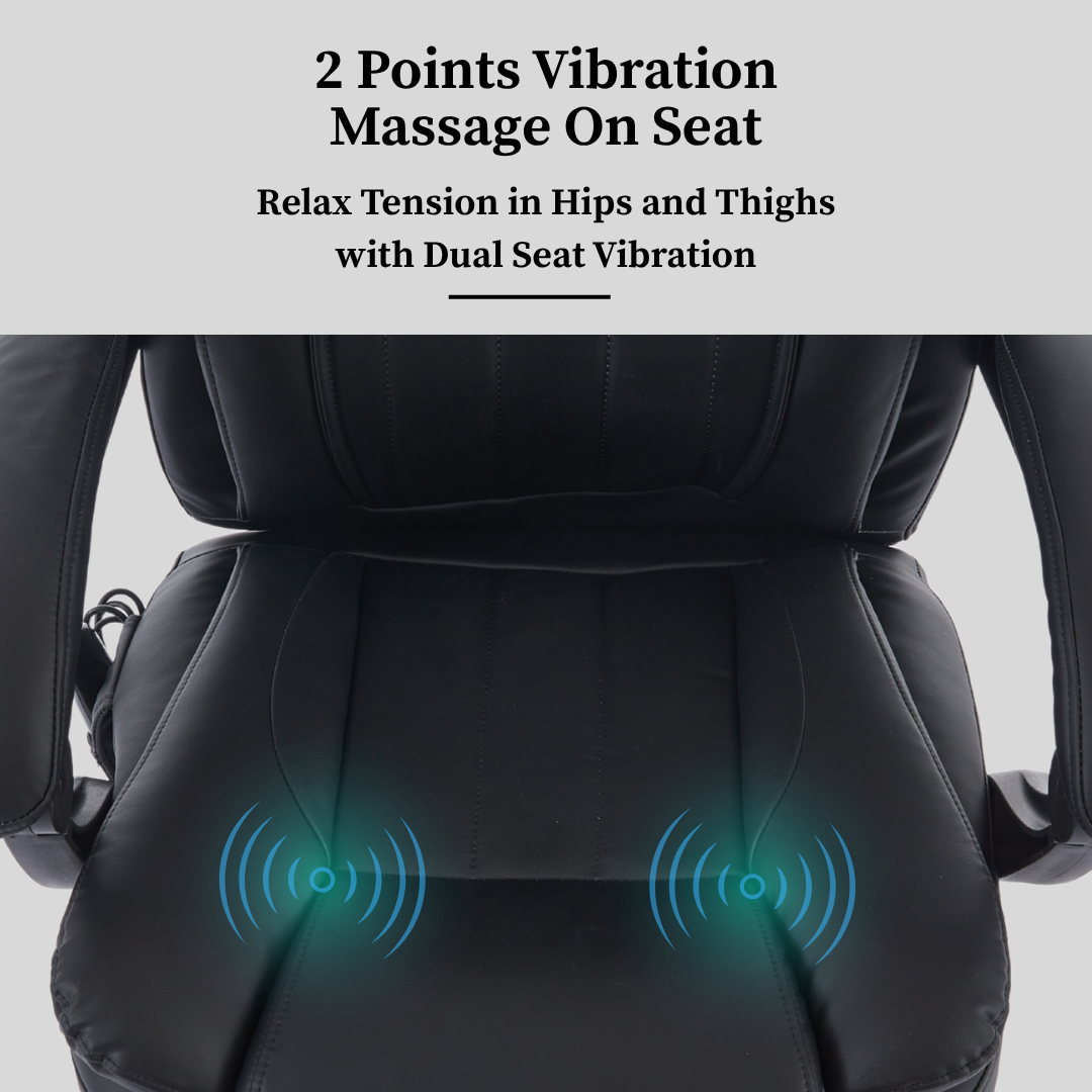 Prime office chair with 4-Point Kneading Massage & Heating Functions