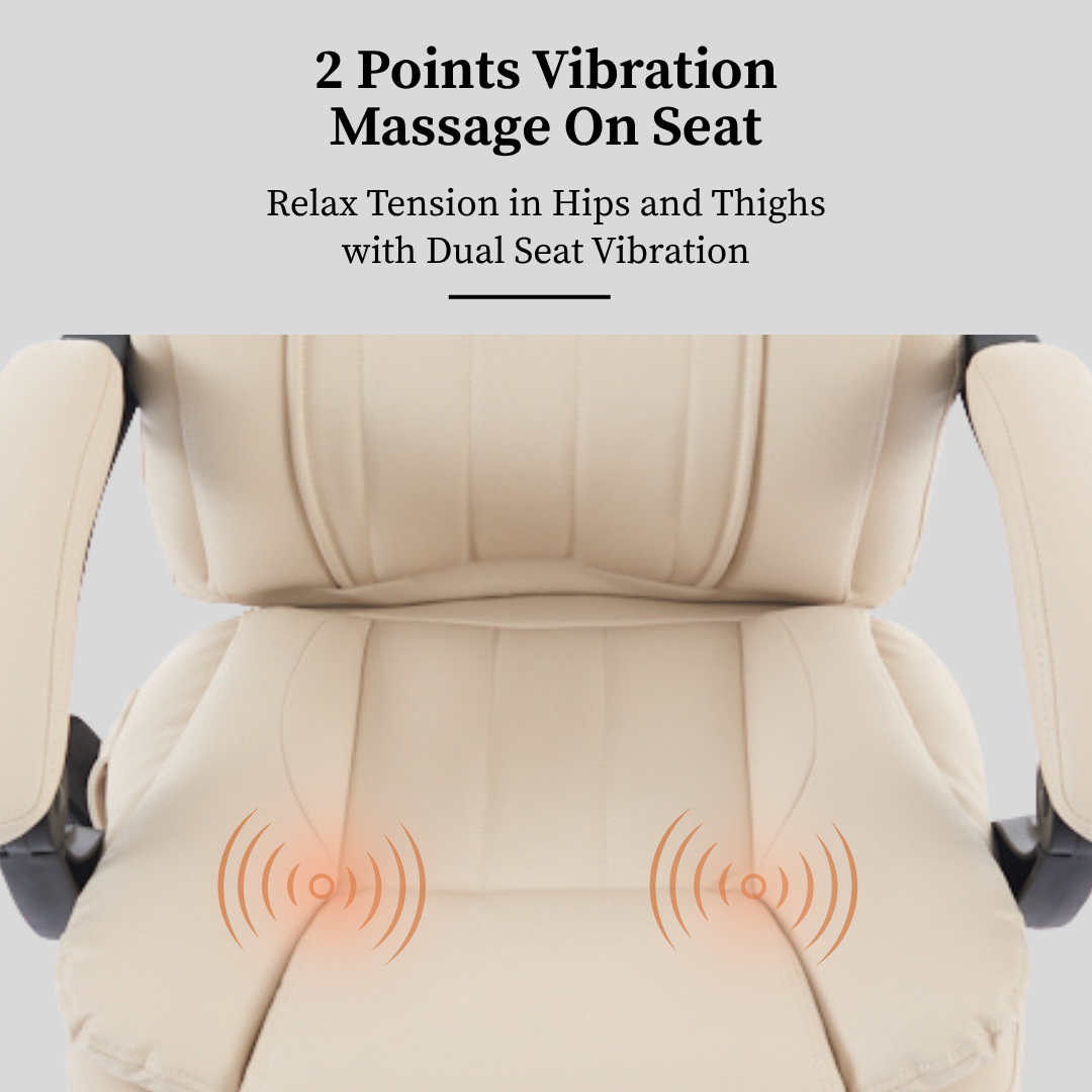 Prime office chair with 4-Point Kneading Massage & Heating Functions