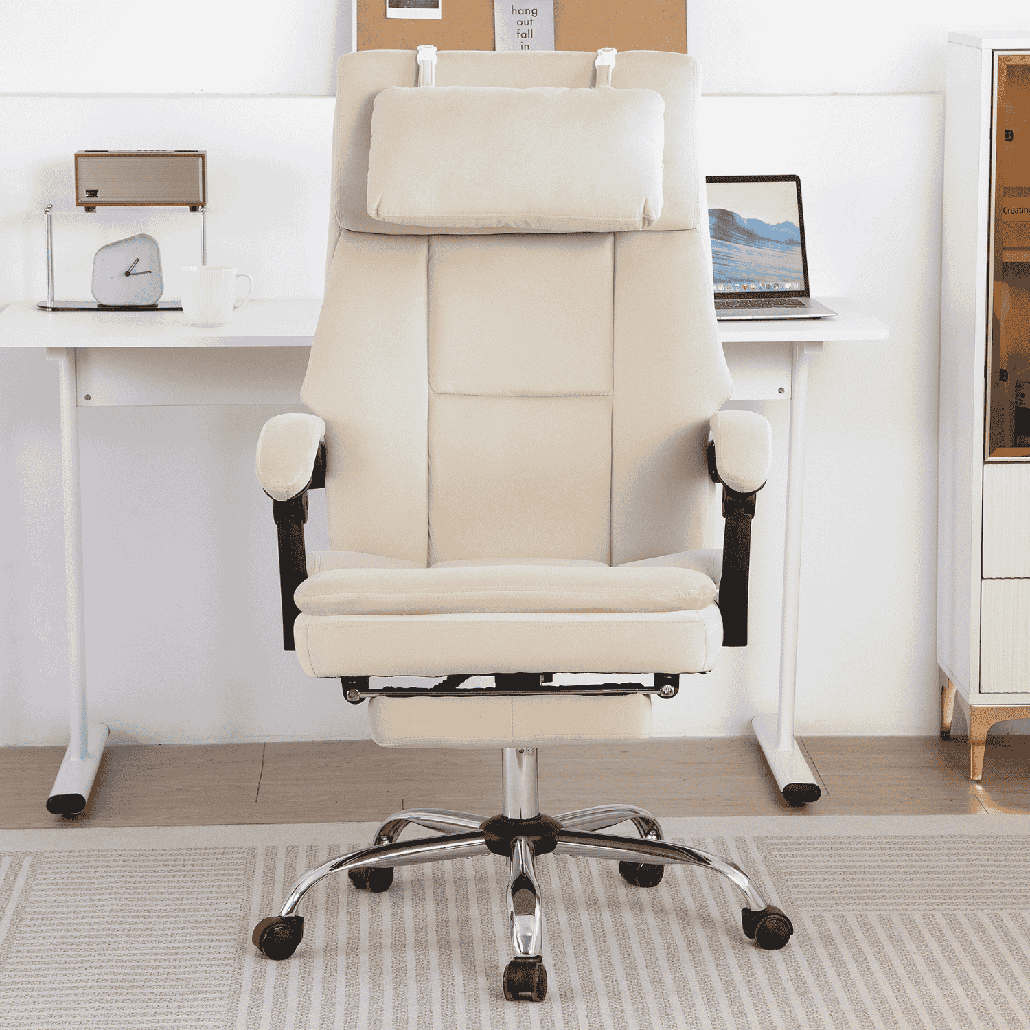 Noosagreen-Velvet-Luxe-Ergonomic-Office-Chair-product-beige-cover2