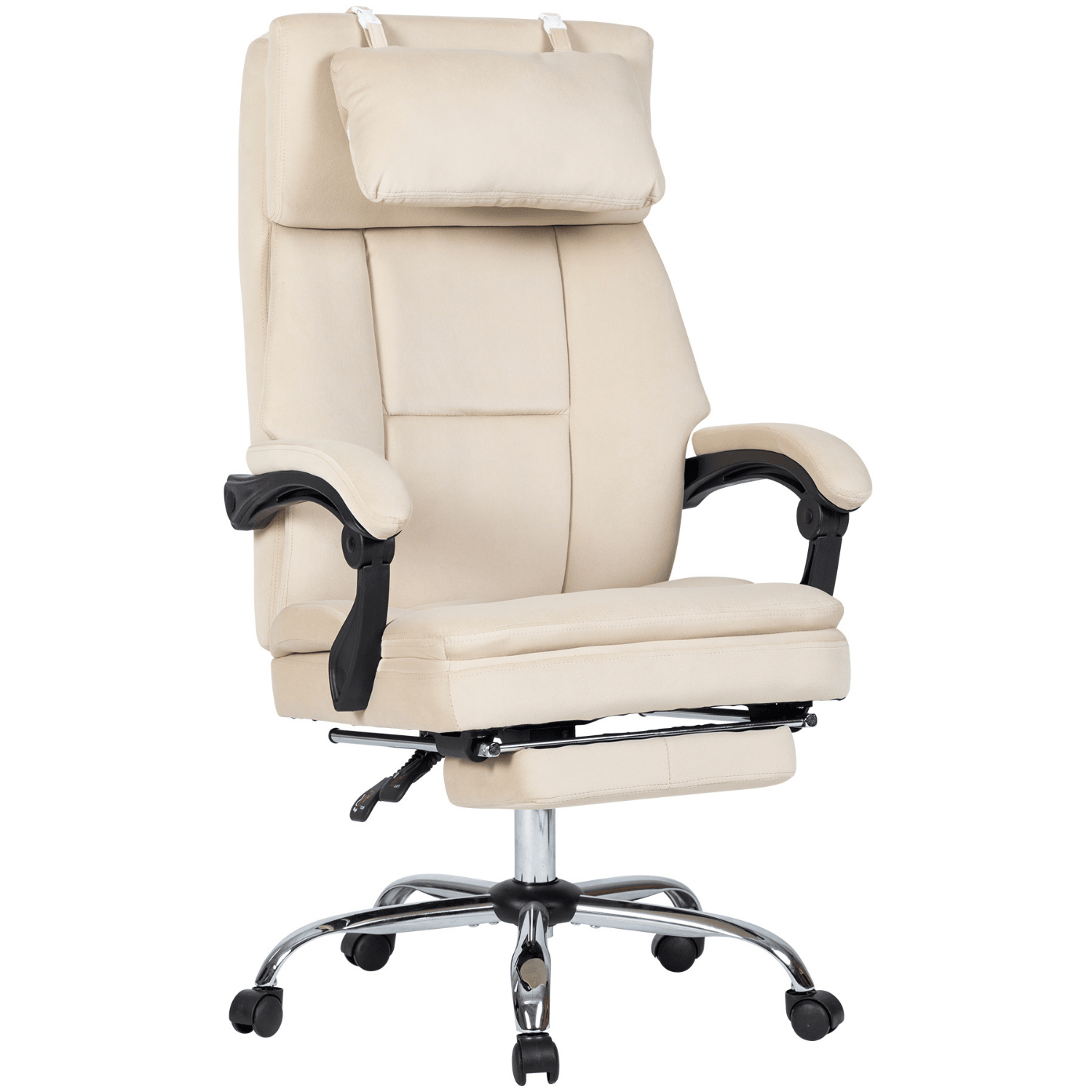 Noosagreen-Velvet-Luxe-Ergonomic-Office-Chair-product-beige