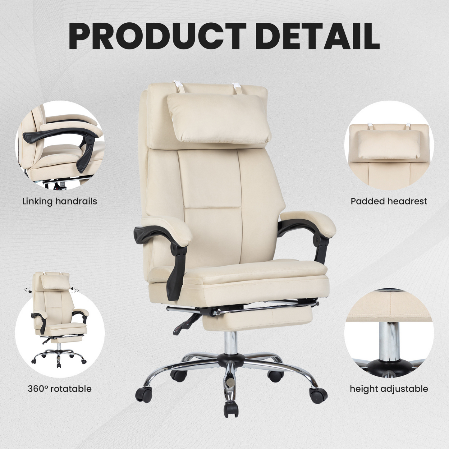 Noosagreen-Velvet-Luxe-Ergonomic-Office-Chair-product-details