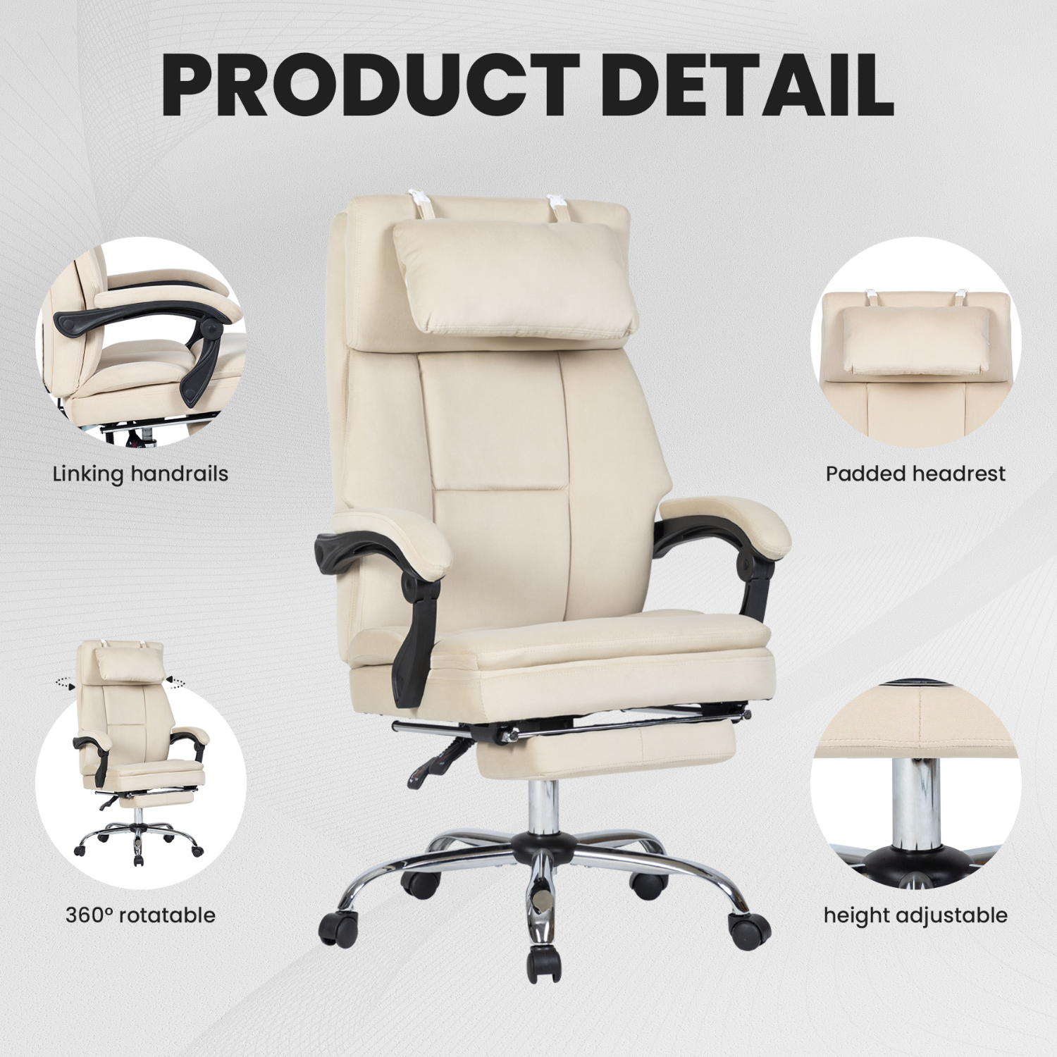 Noosagreen-Velvet-Luxe-Ergonomic-Office-Chair-product-details