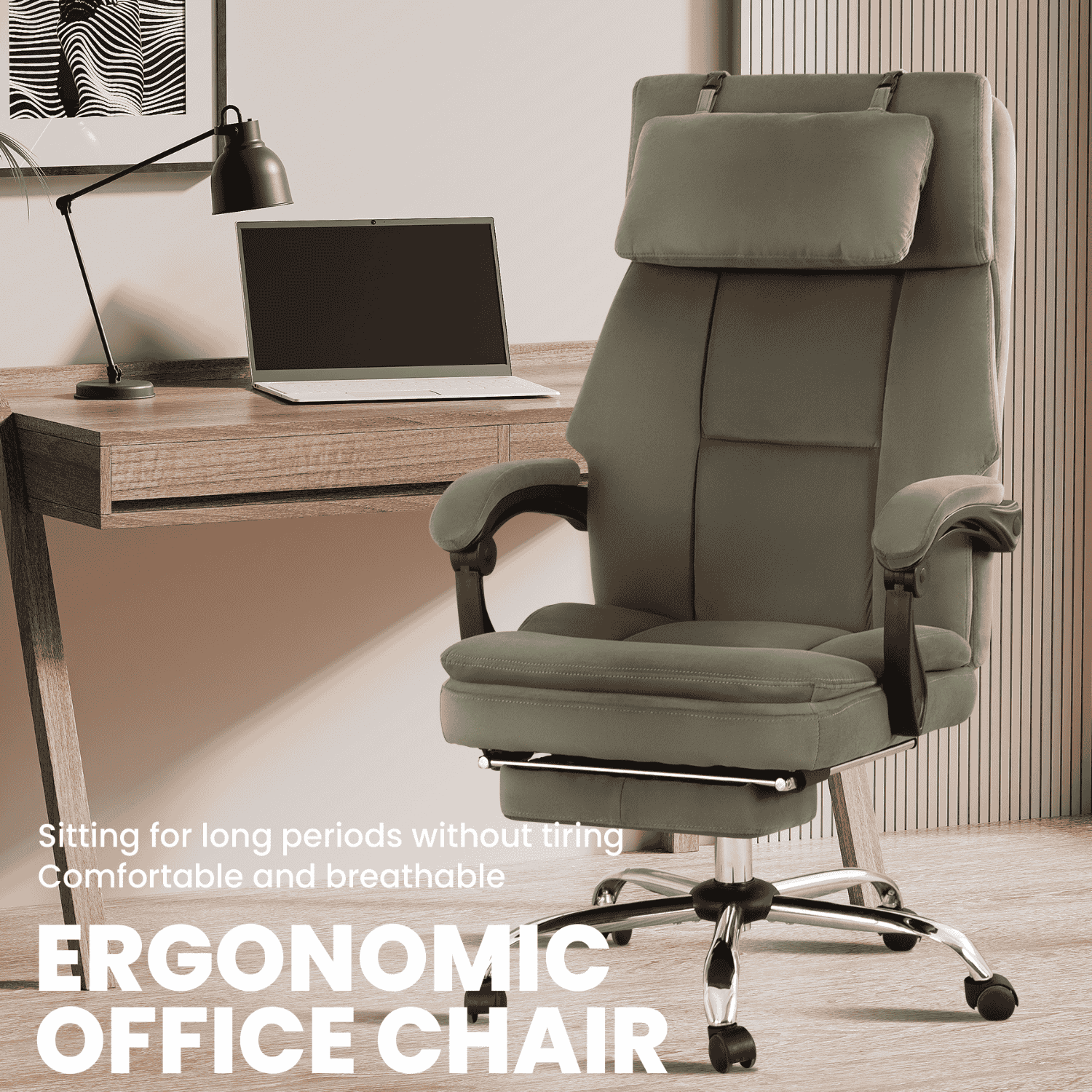 Noosagreen-Velvet-Luxe-Ergonomic-Office-Chair-product-olive-green2