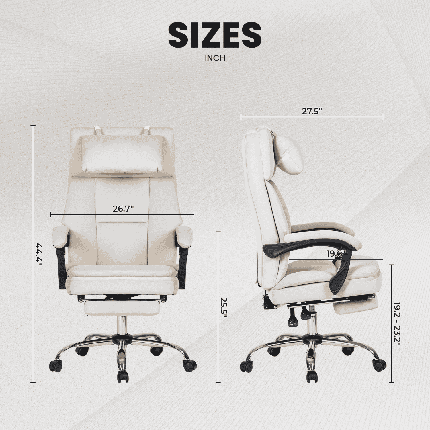 Noosagreen-Velvet-Luxe-Ergonomic-Office-Chair-product-size