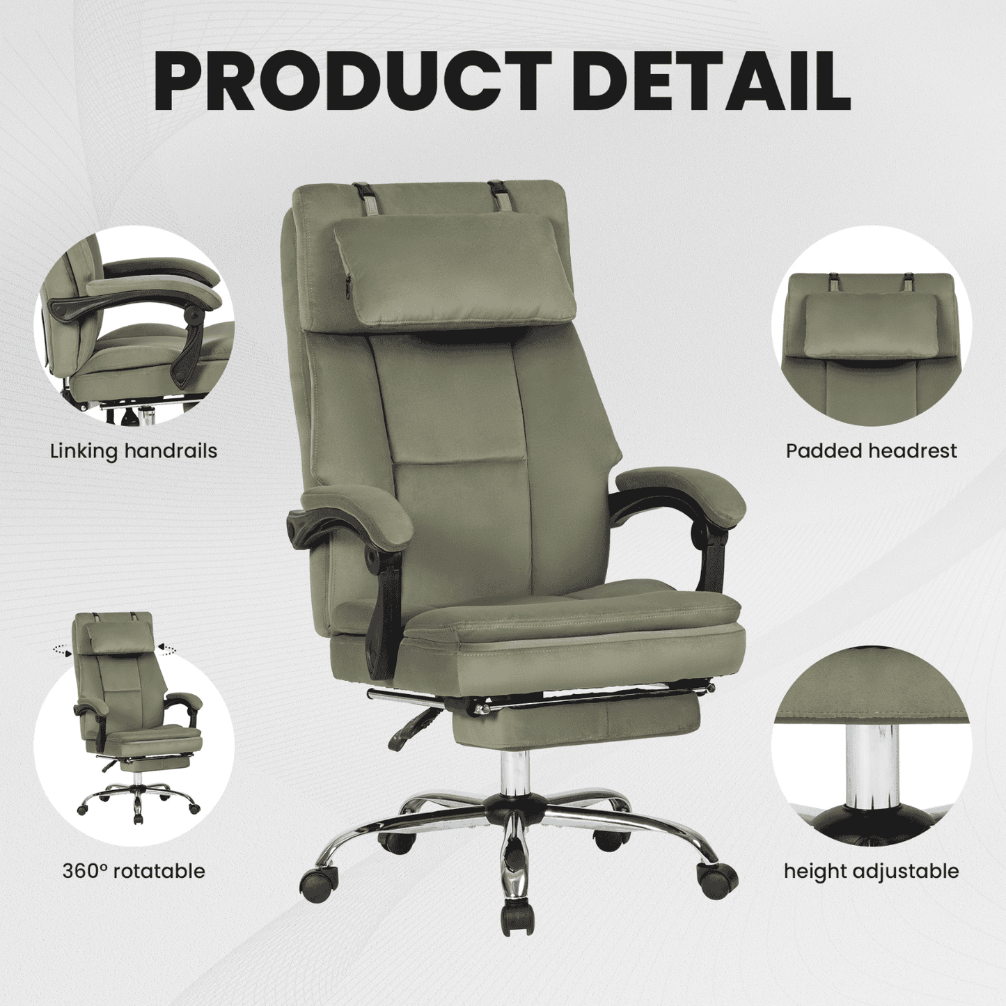 Noosagreen-Velvet-Luxe5-Ergonomic-Office-Chair-product-olive-green-product-details