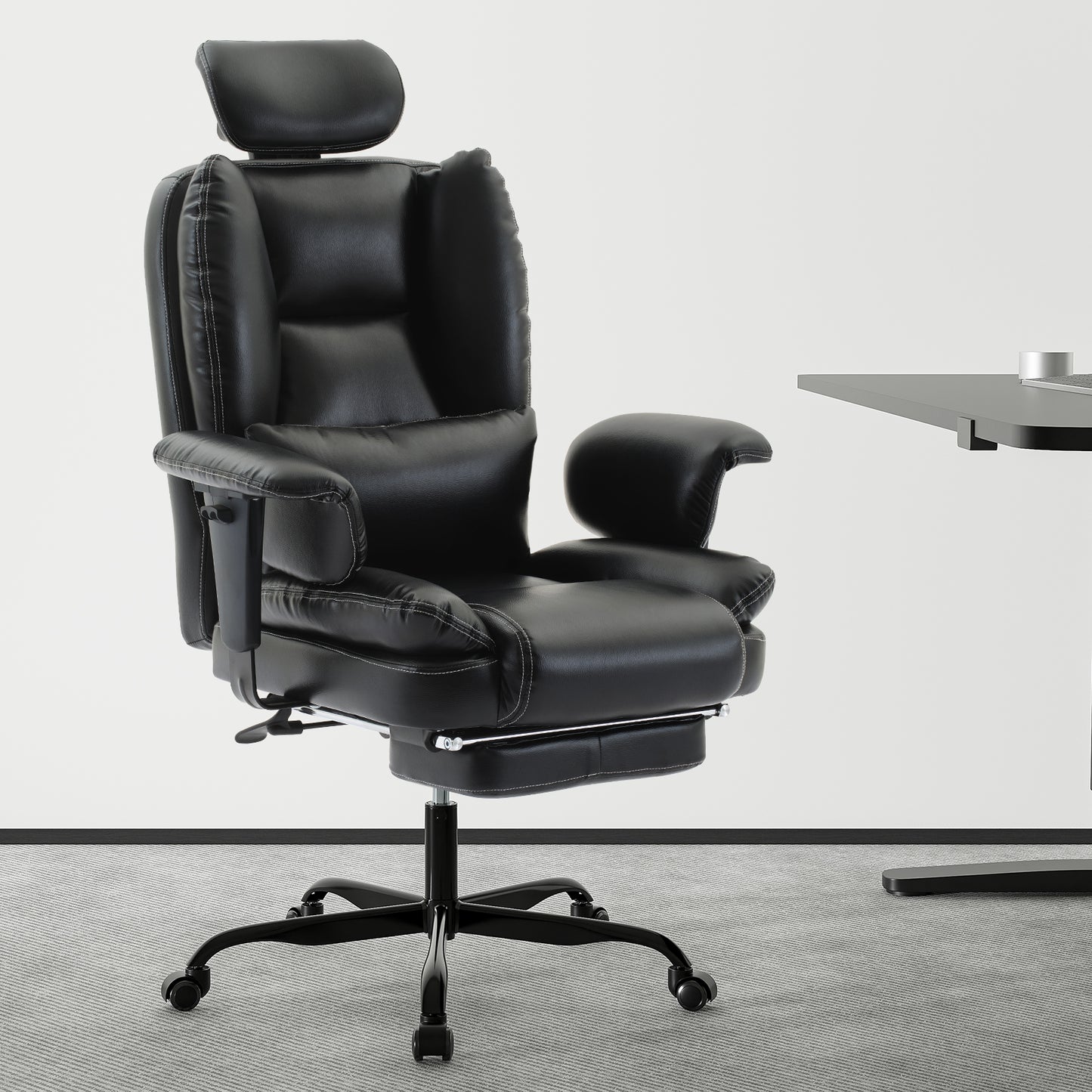 Classic Comfort Office Chair with Adjustable Armrests