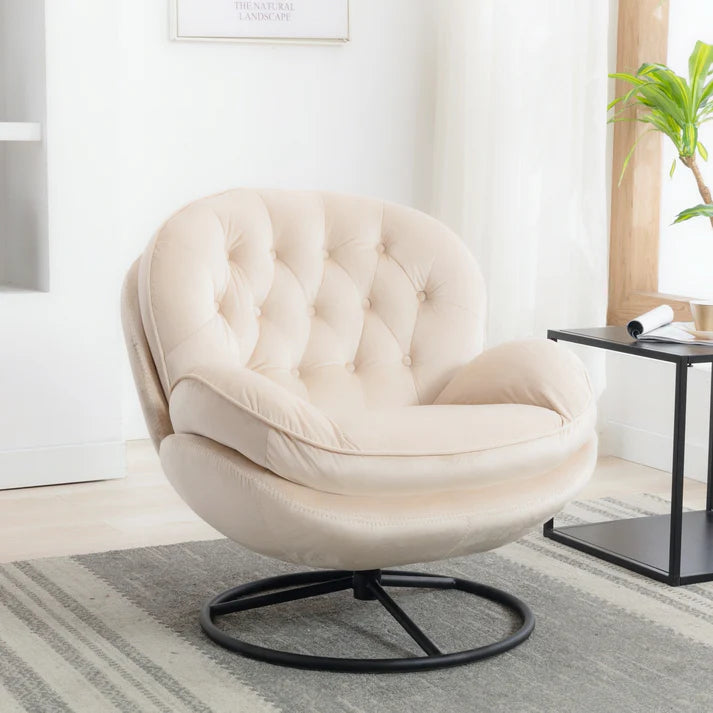 Modern Luxury Lounge Chair with Ottoman – Soft Padded Accent Chair