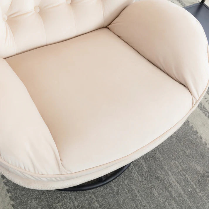 Modern Luxury Lounge Chair with Ottoman – Soft Padded Accent Chair