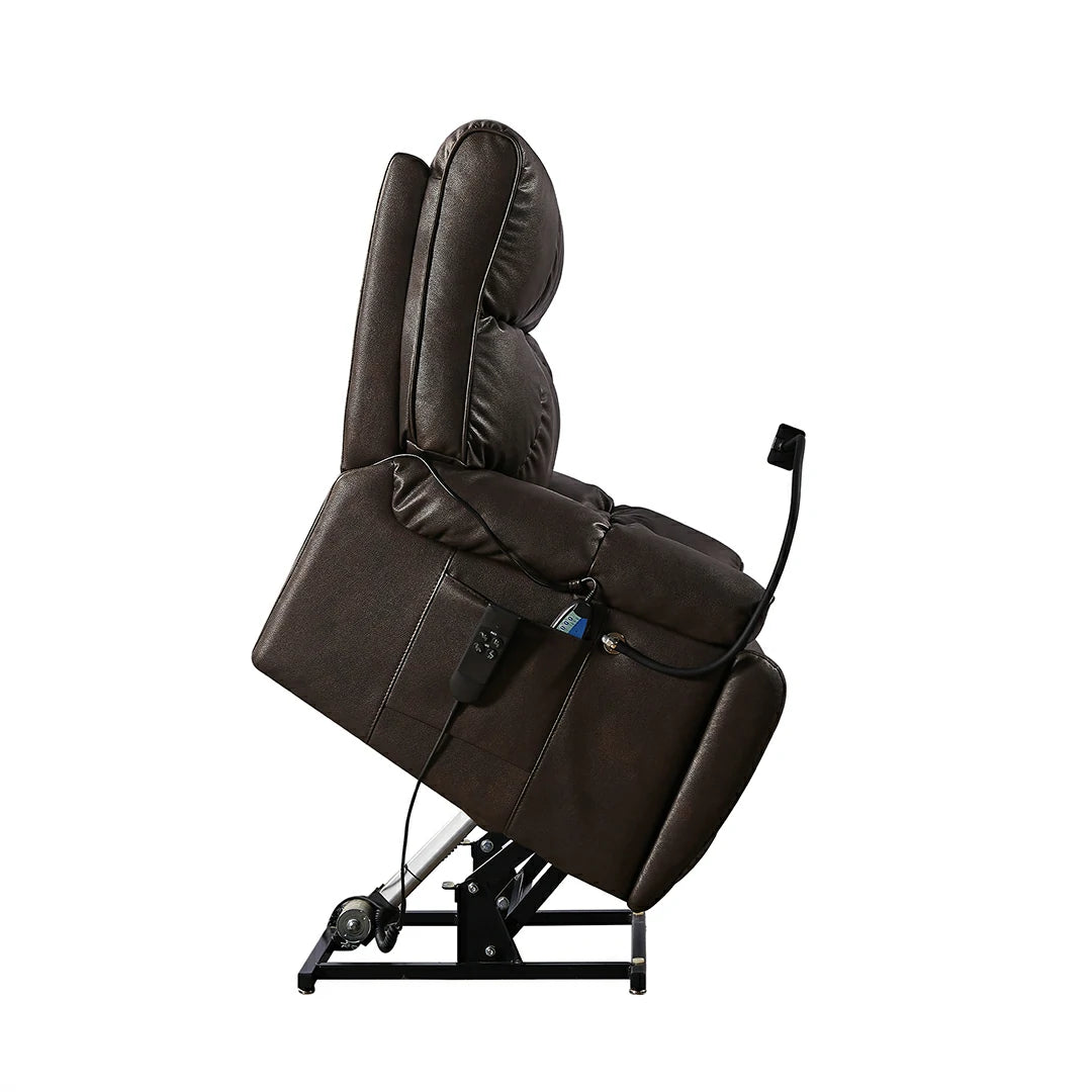 Massage Recliner with 2 motors and Heat Massage Functions