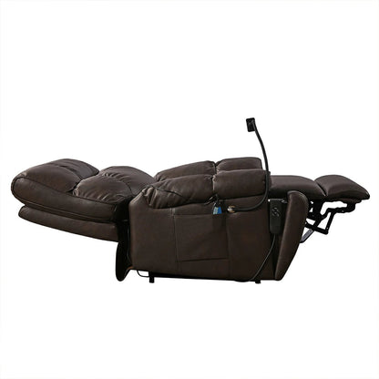 Massage Recliner with 2 motors and Heat Massage Functions