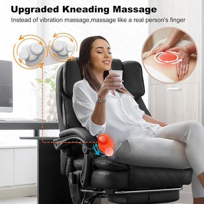 Heat Massage Office Chair with Heating and Kneading Functions