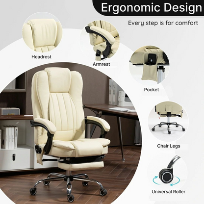 Office Computer chair with reclining and massage functions