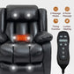 Dual Motor Leather Fabric Power Lift Recliner Chair with Heat and Massage