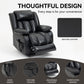 Dual Motor Leather Fabric Power Lift Recliner Chair with Heat and Massage