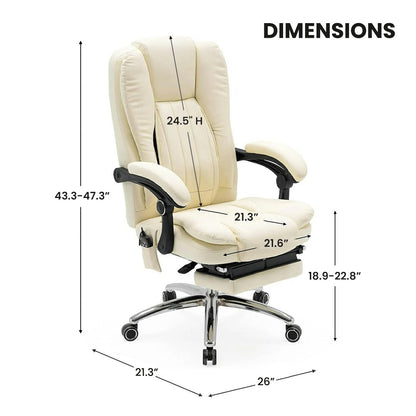 Office Computer chair with reclining and massage functions