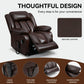 Dual Motor Leather Fabric Power Lift Recliner Chair with Heat and Massage