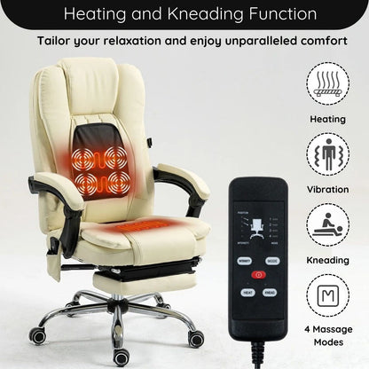 Office Computer chair with reclining and massage functions