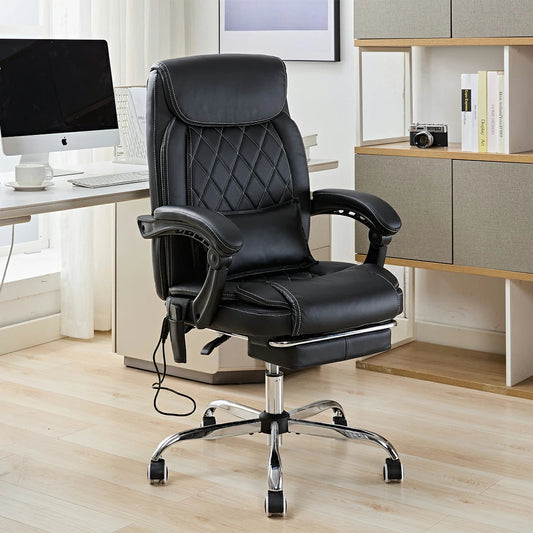 Ergonomic Heat Massage Office Reclining Desk Computer Chair