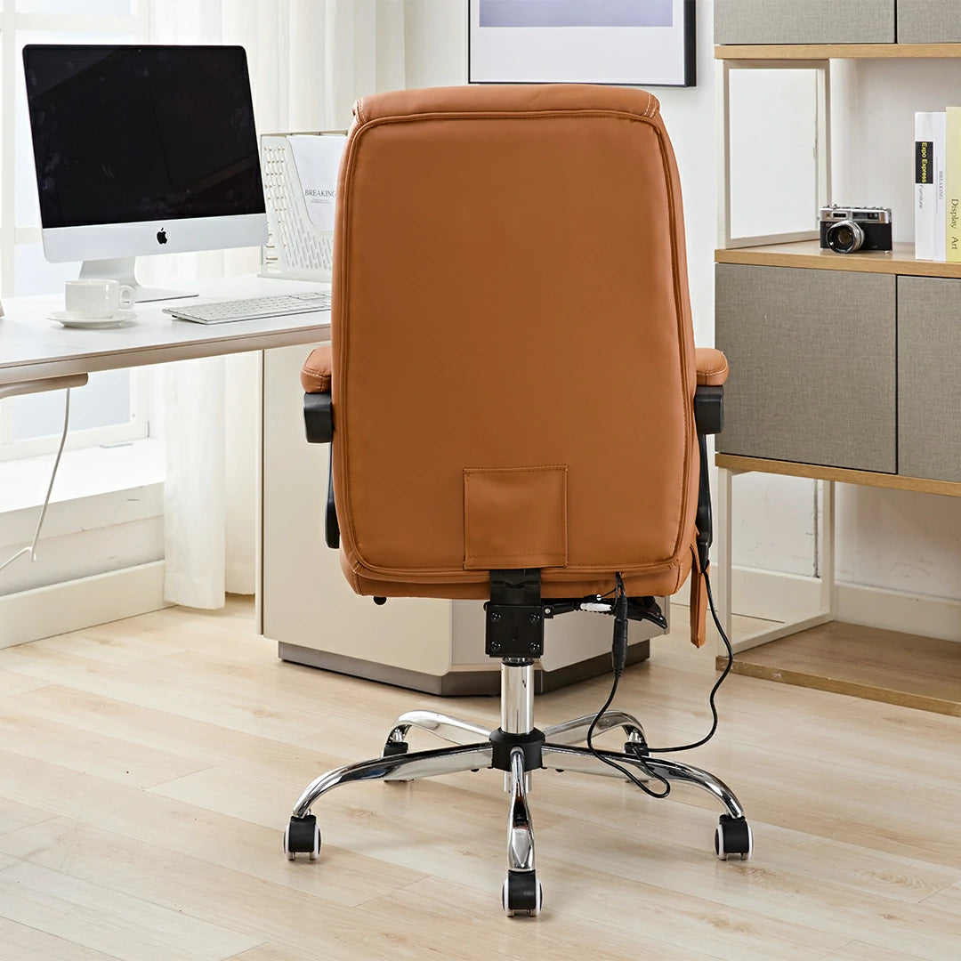 Ergonomic Heat Massage Office Reclining Desk Computer Chair