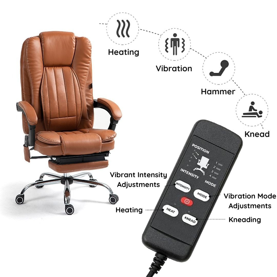 Office Computer chair with reclining and massage functions