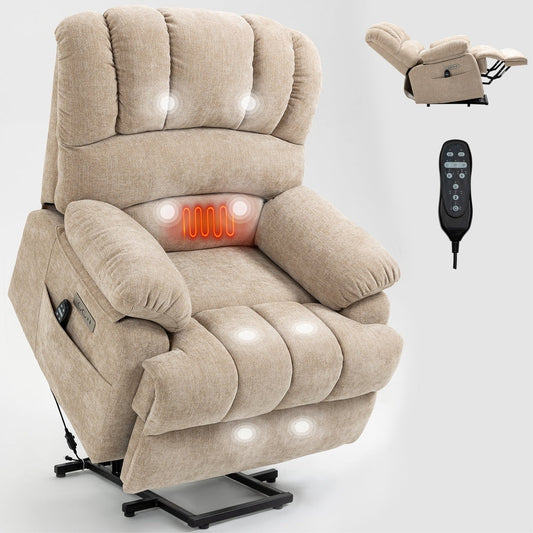 Power Lift Recliner with 8-Points Heat & Massage Function